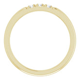 14K Yellow 1/6 CTW Natural Diamond Anniversary Band